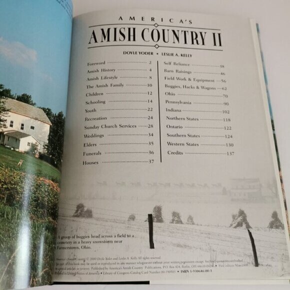 2000 America's Amish Country II Book Photography US Farming Lifestyle - Picture 4 of 7